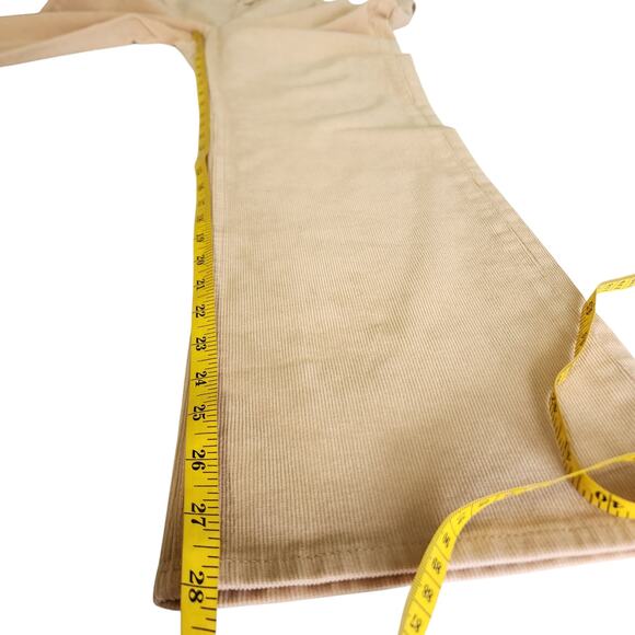 J Crew Womens High Rise Slim Demi Boot Pant in Corduroy Size 28 Tan Ankle Crop - Picture 12 of 13